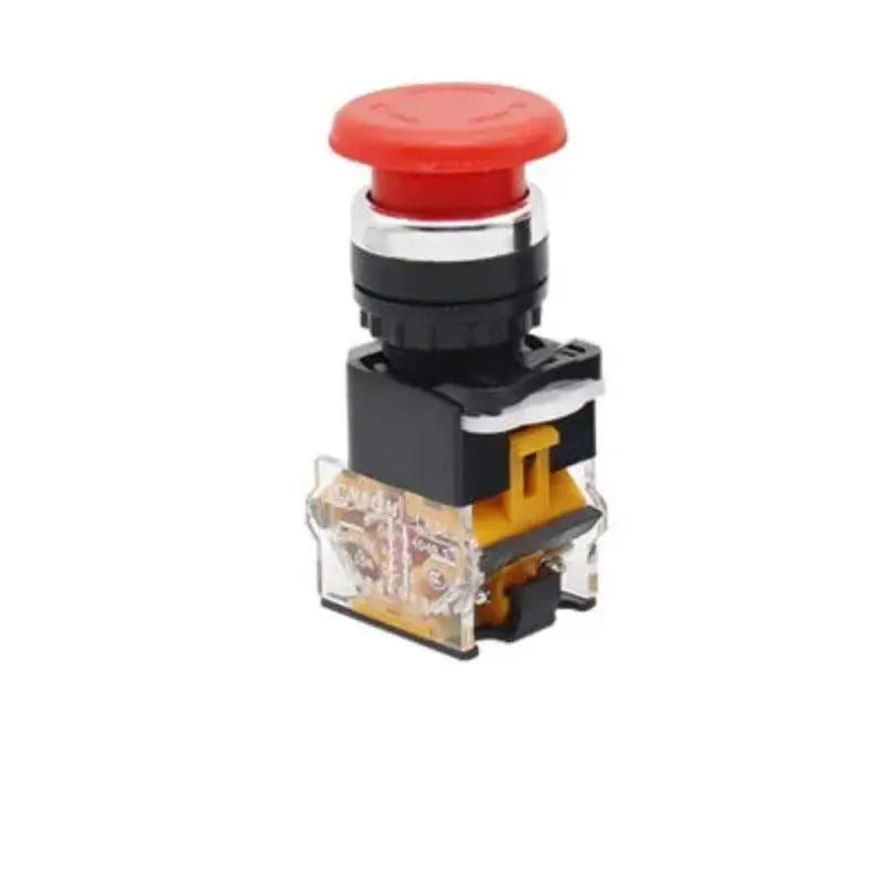 Emergency Stop 10A 380V 22mm Self-Locking Head Power Switch Mushroom Push Button Switch 1 NO 1 NC LA38-11ZS - electrical center b2c