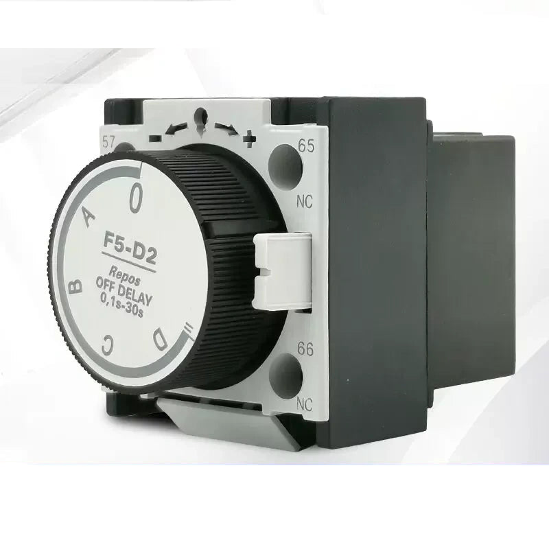 CHNT F5-d2  Auxiliary Contact ,F5 Air Delay Head Fit CJX2 AC Contactor, Power-off Delay,Delay Range:0.1s~30s