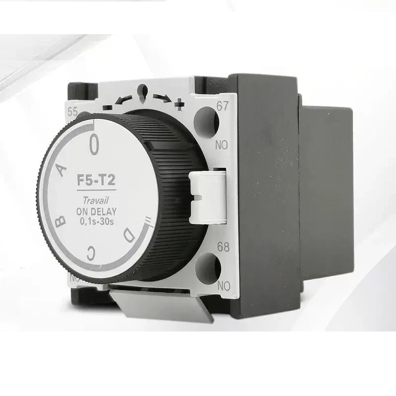 CHNT F5-t0  Auxiliary Contact ,F5 Air Delay Head Fit CJX2 AC Contactor, F5-T0/T2: Power-on Delay 0.1s-30s
