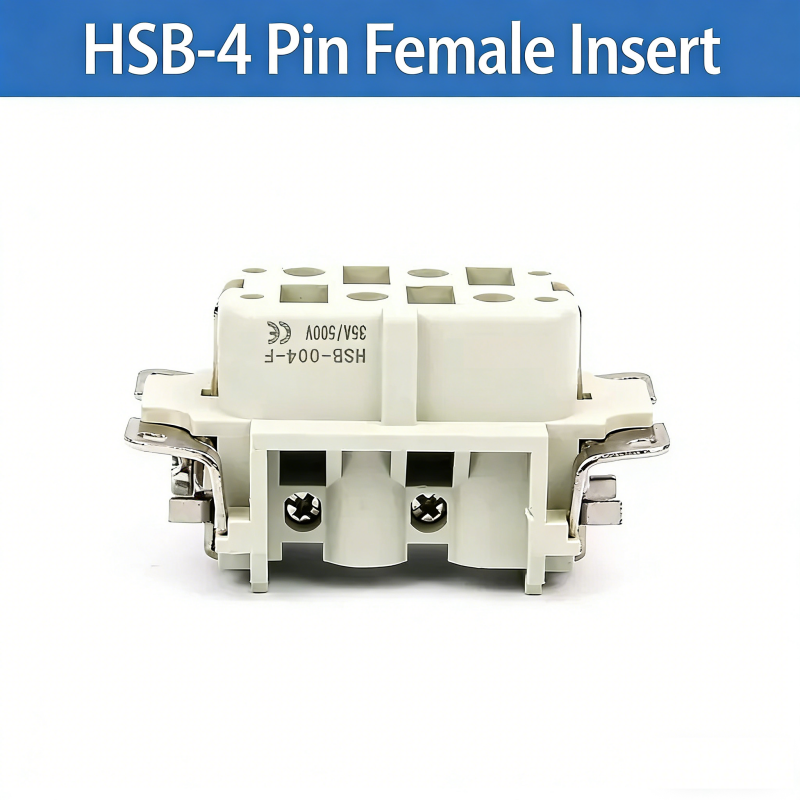 Rectangular Heavy Duty Connector HSB-4/6/12 Pin 35A High Current Waterproof Aviation Plug & Socket