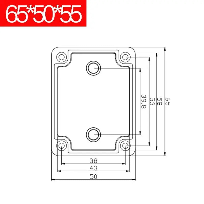 IP67 electronic plastic box project box for outdoor ABS electrical projects Electronic enclosure outdoor waterproof box - electrical center b2c