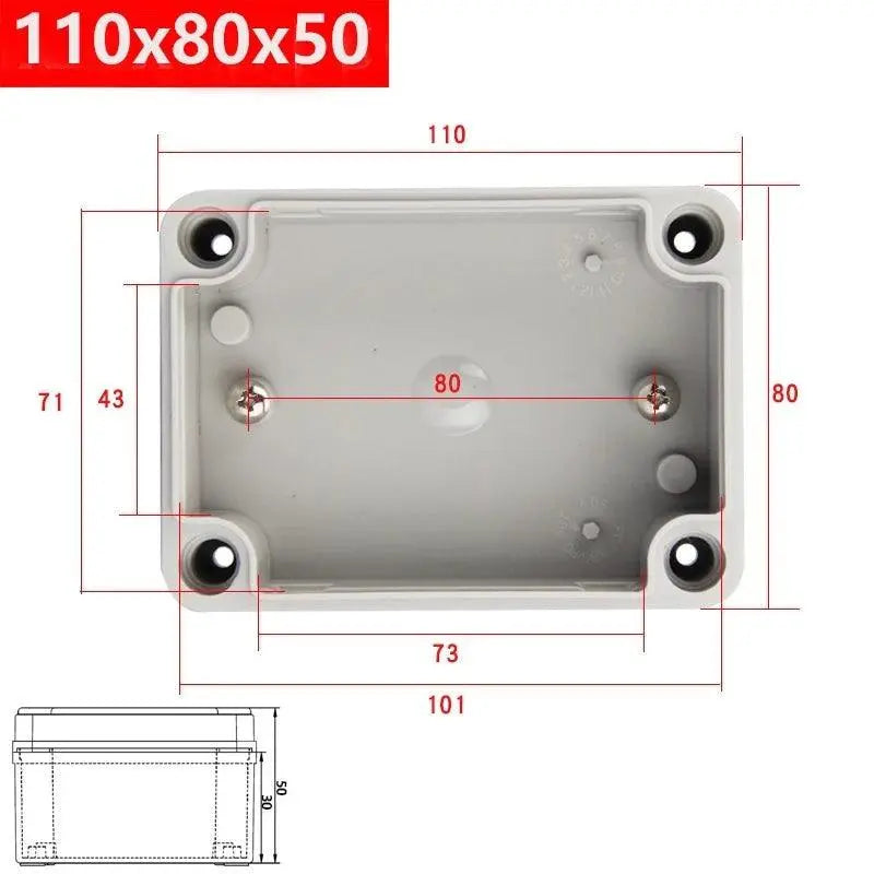 IP67 electronic plastic box project box for outdoor ABS electrical projects Electronic enclosure outdoor waterproof box - electrical center b2c