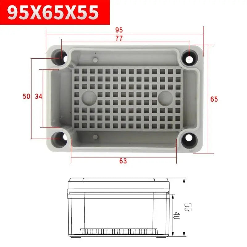 IP67 electronic plastic box project box for outdoor ABS electrical projects Electronic enclosure outdoor waterproof box - electrical center b2c