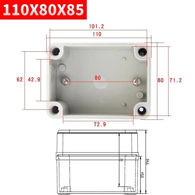 IP67 electronic plastic box project box for outdoor ABS electrical projects Electronic enclosure outdoor waterproof box - electrical center b2c