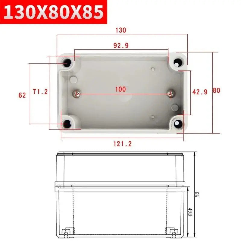 IP67 electronic plastic box project box for outdoor ABS electrical projects Electronic enclosure outdoor waterproof box - electrical center b2c