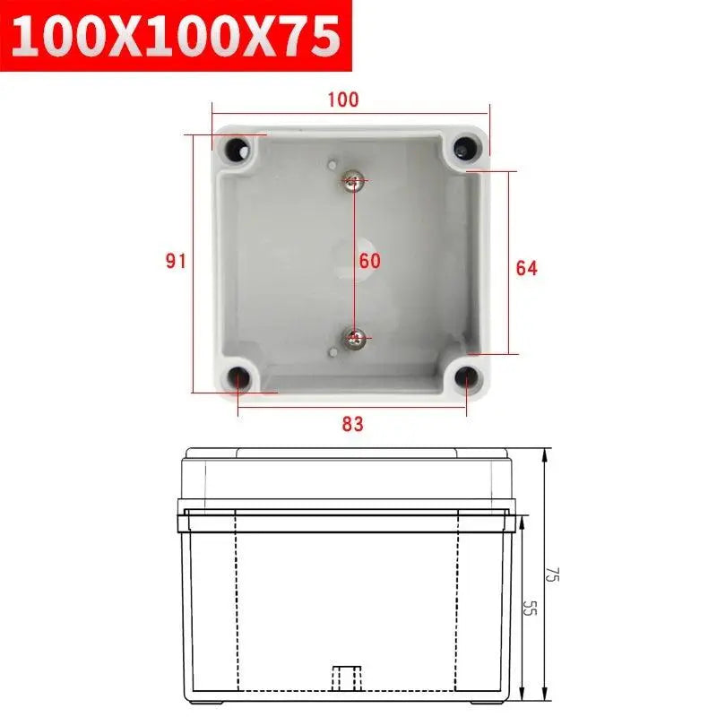 IP67 electronic plastic box project box for outdoor ABS electrical projects Electronic enclosure outdoor waterproof box - electrical center b2c