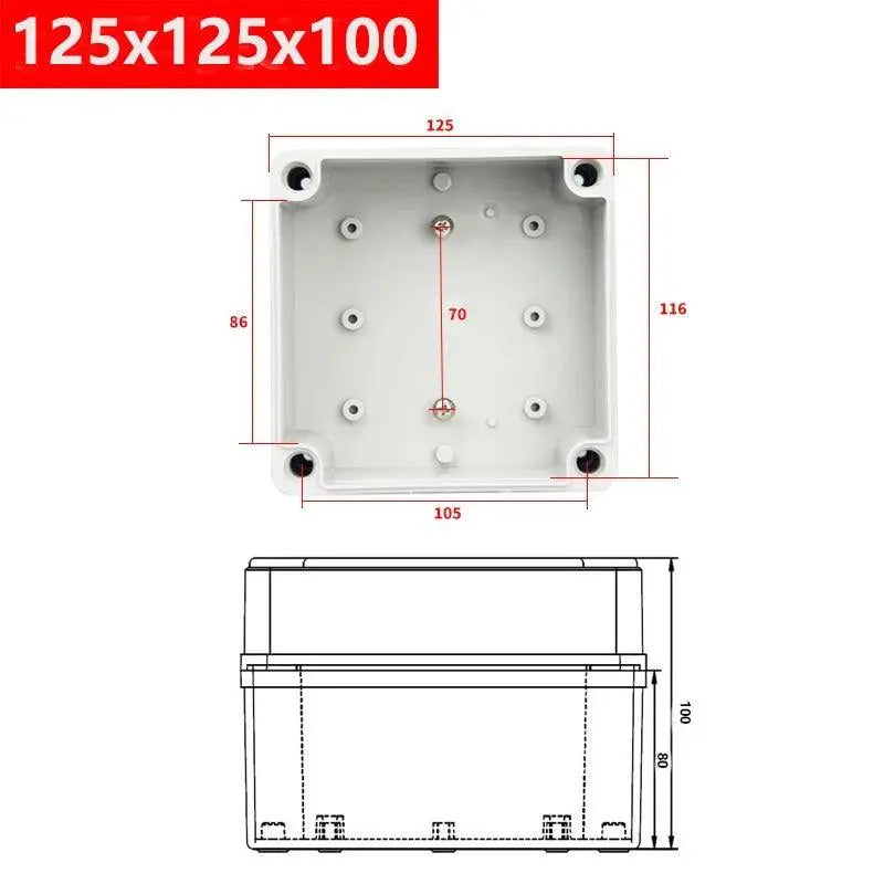 IP67 electronic plastic box project box for outdoor ABS electrical projects Electronic enclosure outdoor waterproof box - electrical center b2c