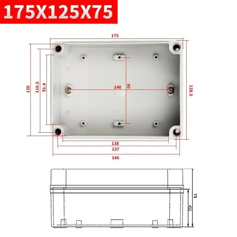 IP67 electronic plastic box project box for outdoor ABS electrical projects Electronic enclosure outdoor waterproof box - electrical center b2c