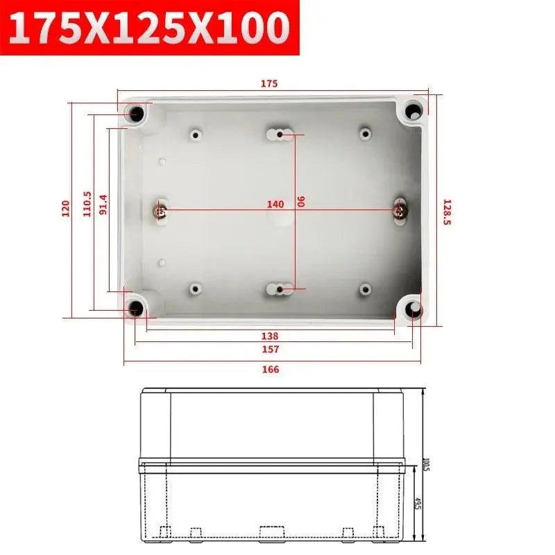 IP67 electronic plastic box project box for outdoor ABS electrical projects Electronic enclosure outdoor waterproof box - electrical center b2c