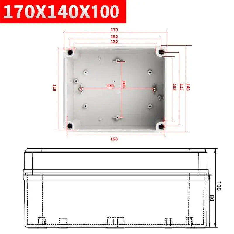 IP67 electronic plastic box project box for outdoor ABS electrical projects Electronic enclosure outdoor waterproof box - electrical center b2c