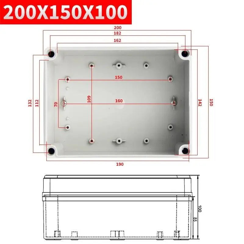 IP67 electronic plastic box project box for outdoor ABS electrical projects Electronic enclosure outdoor waterproof box - electrical center b2c