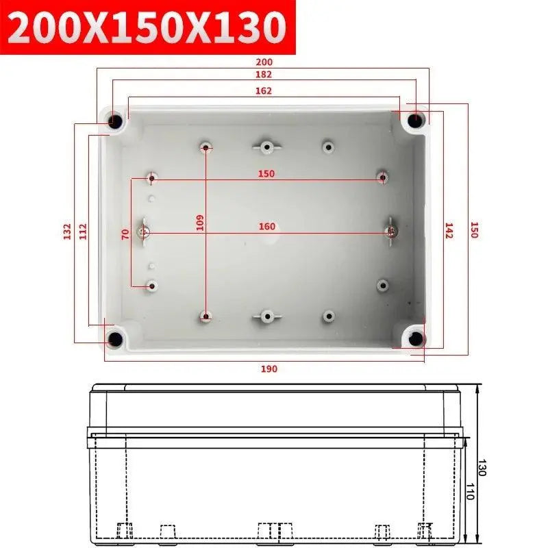 IP67 electronic plastic box project box for outdoor ABS electrical projects Electronic enclosure outdoor waterproof box - electrical center b2c