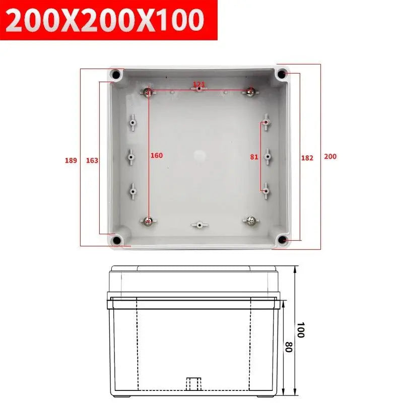 IP67 electronic plastic box project box for outdoor ABS electrical projects Electronic enclosure outdoor waterproof box - electrical center b2c