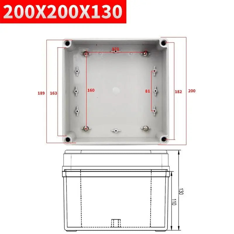 IP67 electronic plastic box project box for outdoor ABS electrical projects Electronic enclosure outdoor waterproof box - electrical center b2c