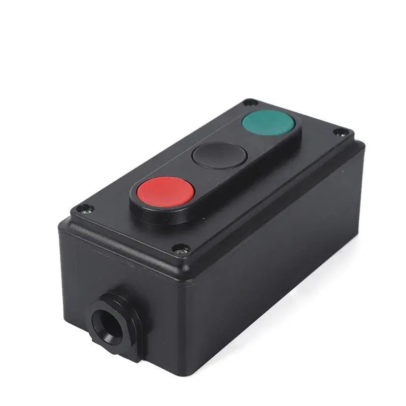 LA4-2H 3H instantaneous reset start stop switch machine tool appliance dual control switch button box two key drill switch - electrical center b2c