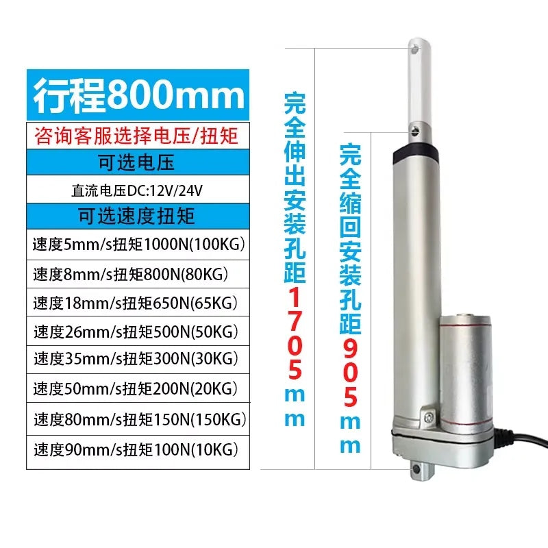 DC24V Linear Actuator 50mm-1000mm Stroke