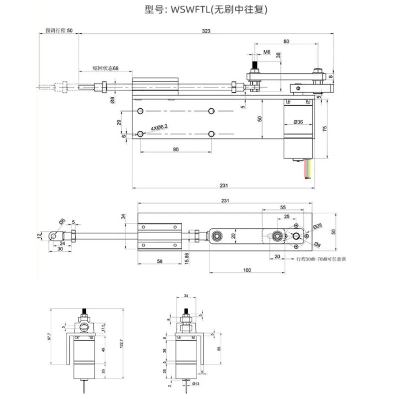 Micro/Small/Medium/Large Reciprocating Linear Actuator