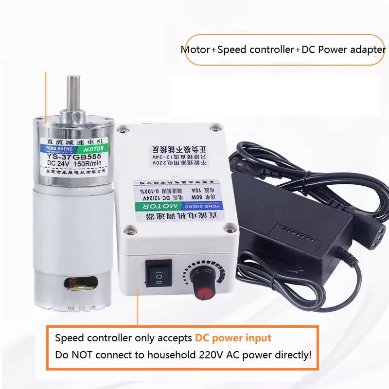 37GB555 DC Gear Motor 12V 24V High Torque