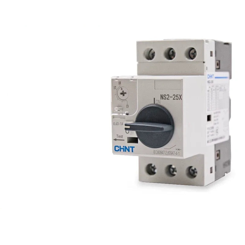 mpcb ns2-25x three phase motor starter,0.63~1a din rail overload phase failure protection switch,ac690v manual motor circuit breaker