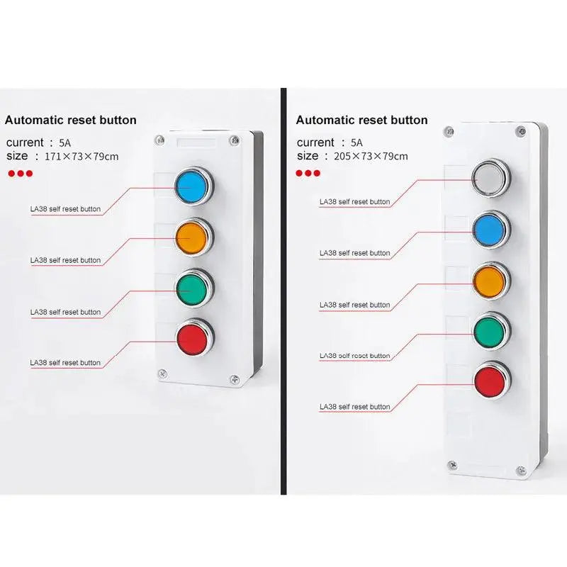 Push button switch control box emergency stop button indicating plastic electrical box spring hand-held self-starting waterproof - electrical center b2c