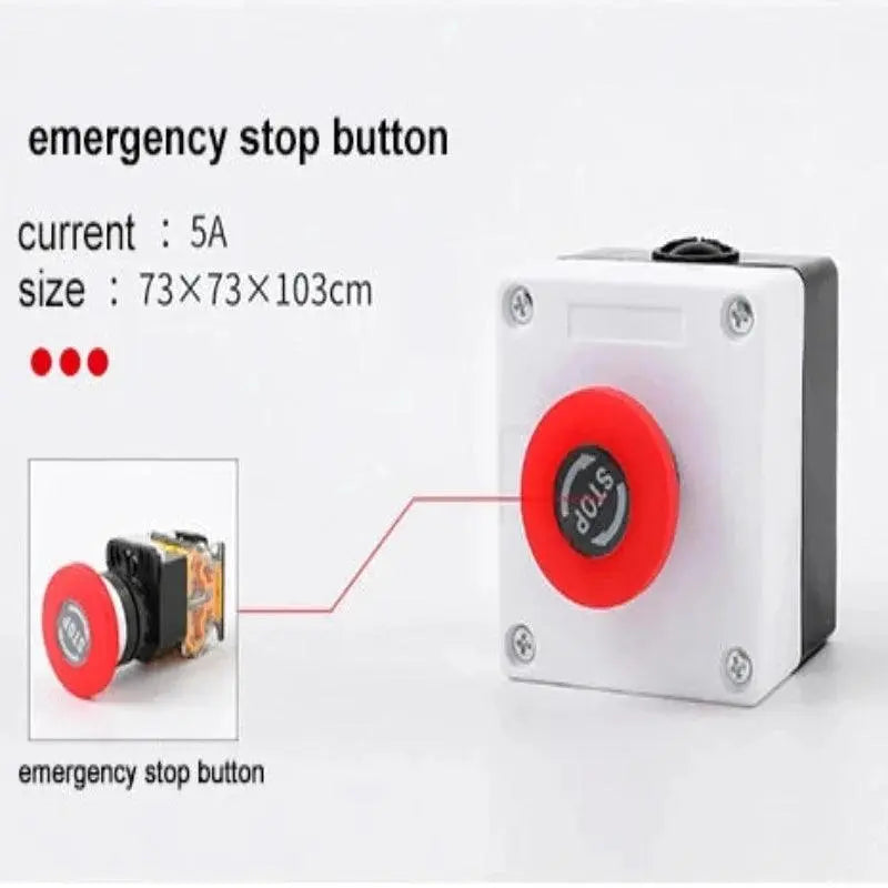 Push button switch control box emergency stop button indicating plastic electrical box spring hand-held self-starting waterproof - electrical center b2c