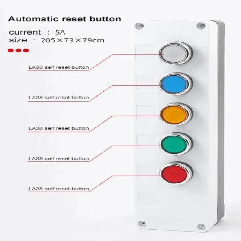 Push button switch control box emergency stop button indicating plastic electrical box spring hand-held self-starting waterproof - electrical center b2c