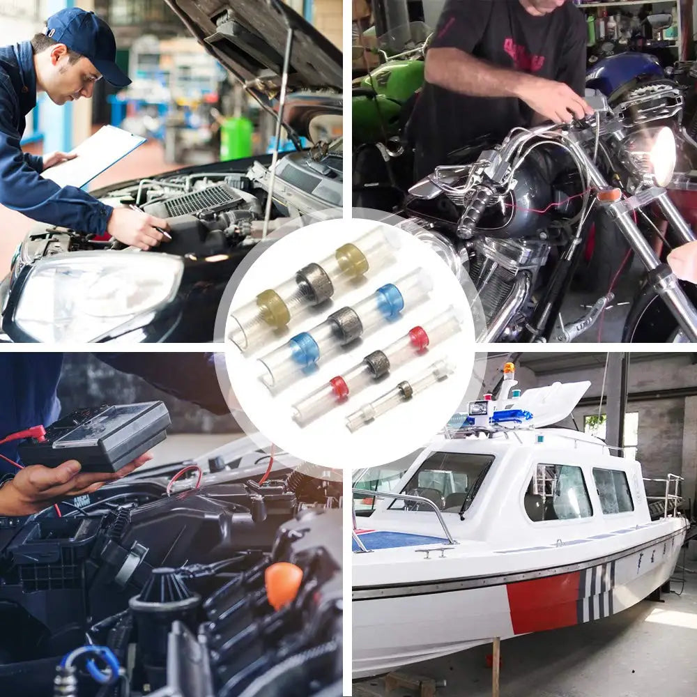1 Set, Heat Shrink Connectors, Waterproof Insulated Electrical Crimp Wire Connectors, Splice Terminal For Automotive Marine Boat