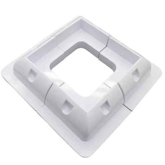 1 Set/lot ABS White Solar Panel Corner Mounting Bracket System 4PCS/SET for Caravan Motorhome RV - electrical center b2c
