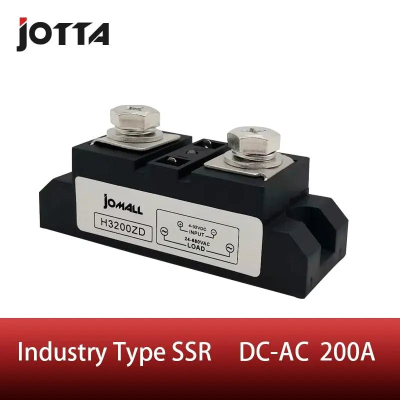 SSR-200A Industrial SSR 200A Input 3-32VDC;Output 24-680VAC industrial ssr relay 200a - electrical center b2c