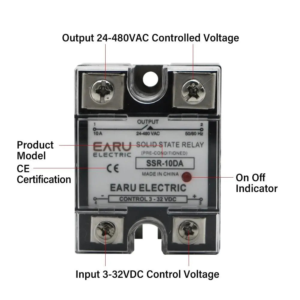 SSR-25DA SSR-40DA SSR SSR 10A 40A 60A 80A 100A Solid State Relay - electrical center b2c