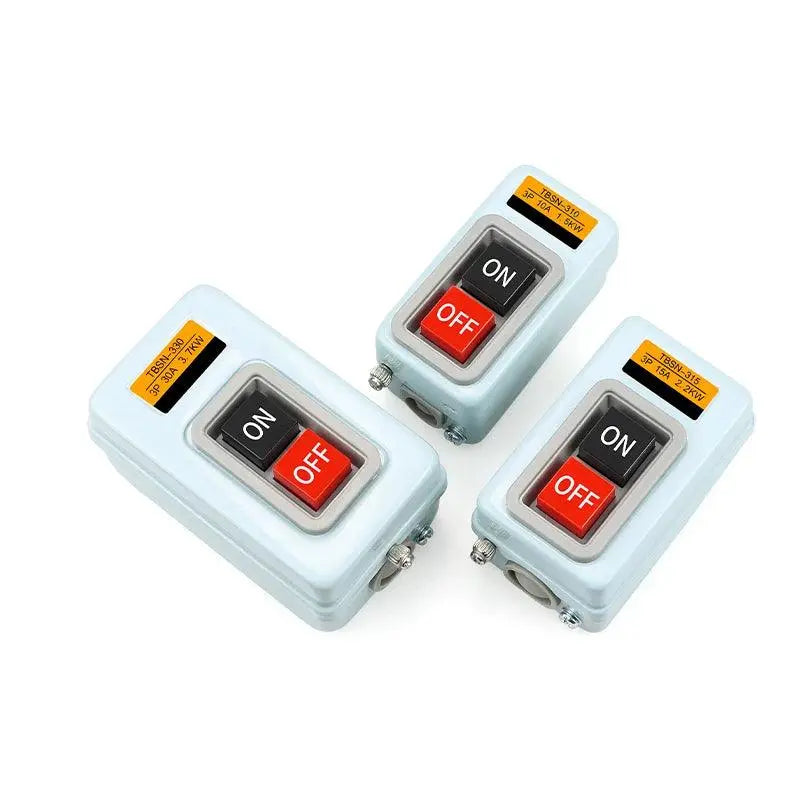 Start Push Button Switch AC220V 380V 3 phase BS211B BS216B BS230B Motor Control Start Stop ON-OFF 3.7KW - electrical center b2c