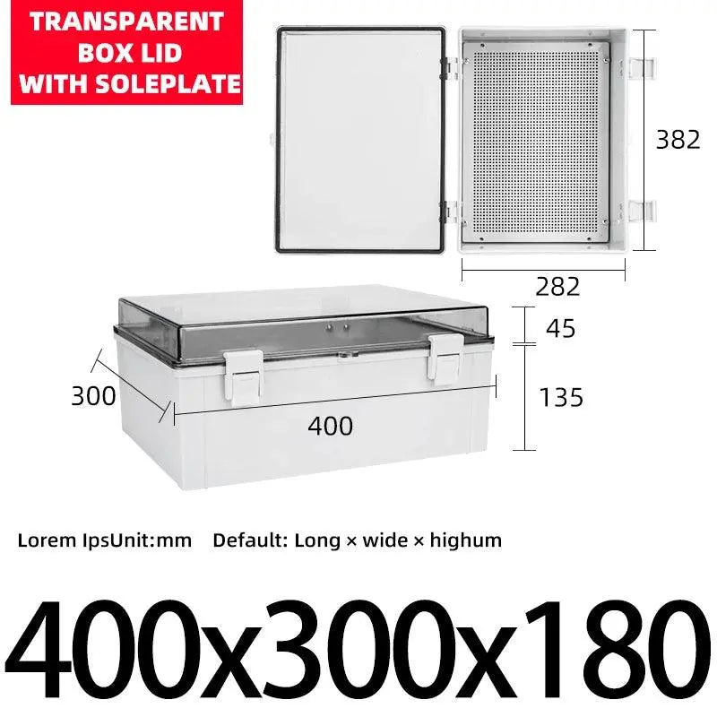 Waterproof Plastic Enclosure With Hasp Electrical Junction Box Outdoor Sealed Switch Power Case Electrical Distribution Boxes - electrical center b2c