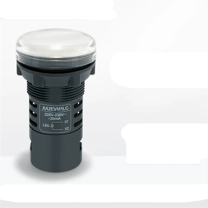Schneider Indicator Light ,XB2EVM1LC WHITE LED BUZZER Indicator ,AC 220V 22mm Panel Mount Light, Industrial Signal Lamp 
