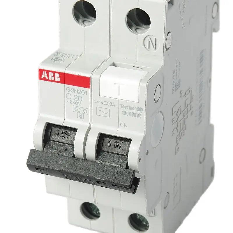 ABB Electric GSH201 1P+N 2P AC-C 40A 30MA Mini AIR Leakage Circuit Breaker Protection Switch Residual Current Operation  Device.