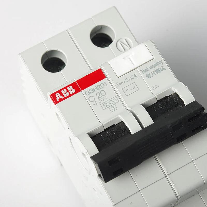 ABB Electric GSH201 1P+N 2P AC-C 40A 30MA Mini AIR Leakage Circuit Breaker Protection Switch Residual Current Operation  Device.