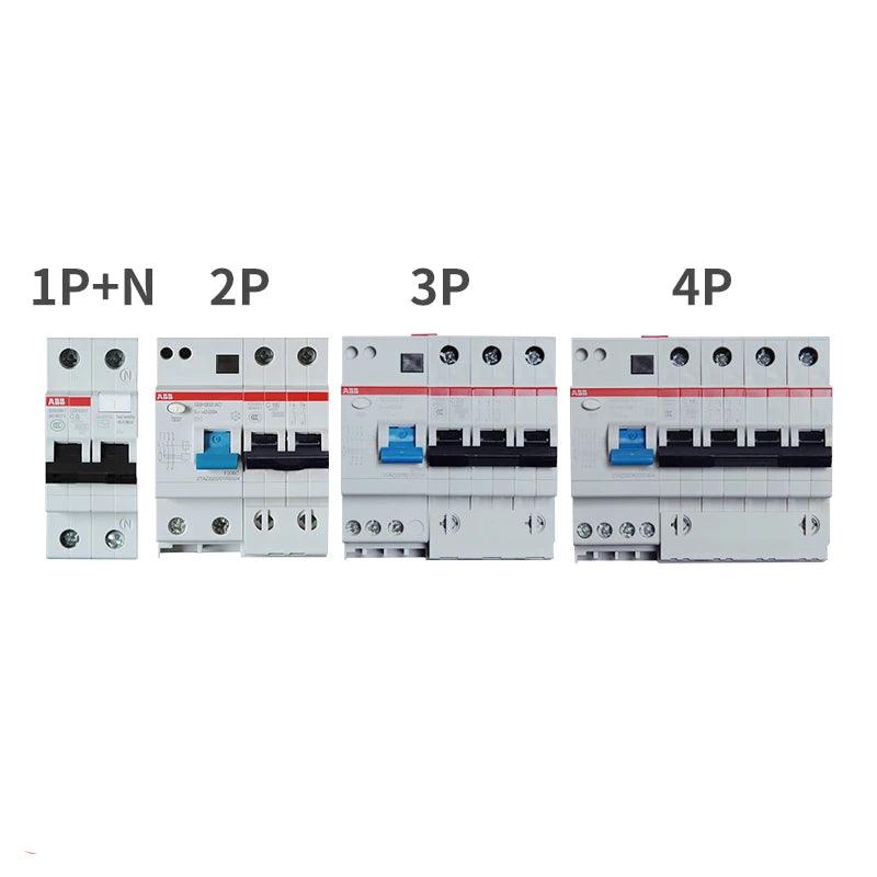 ABB Electric GSH202 2P AC-C 40A 63A 30MA Mini AIR Leakage Circuit Breaker Protection Switch Residual Current Operation Device