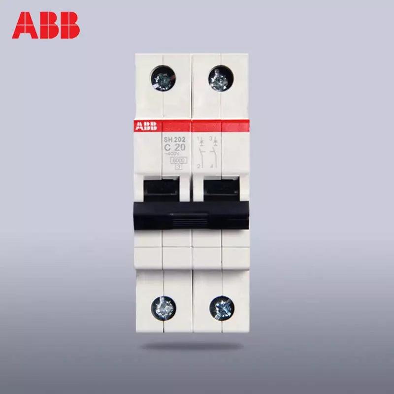 ABB Electric SH200 MCB Miniature Circuit Breaker Air Switch AC 1P 2P C 10A 16A 20A 25A 32A 40A 63A