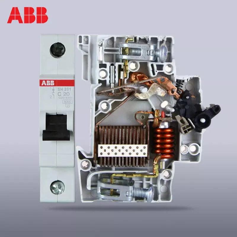 ABB Electric SH200 MCB Miniature Circuit Breaker Air Switch AC 1P 2P C 10A 16A 20A 25A 32A 40A 63A