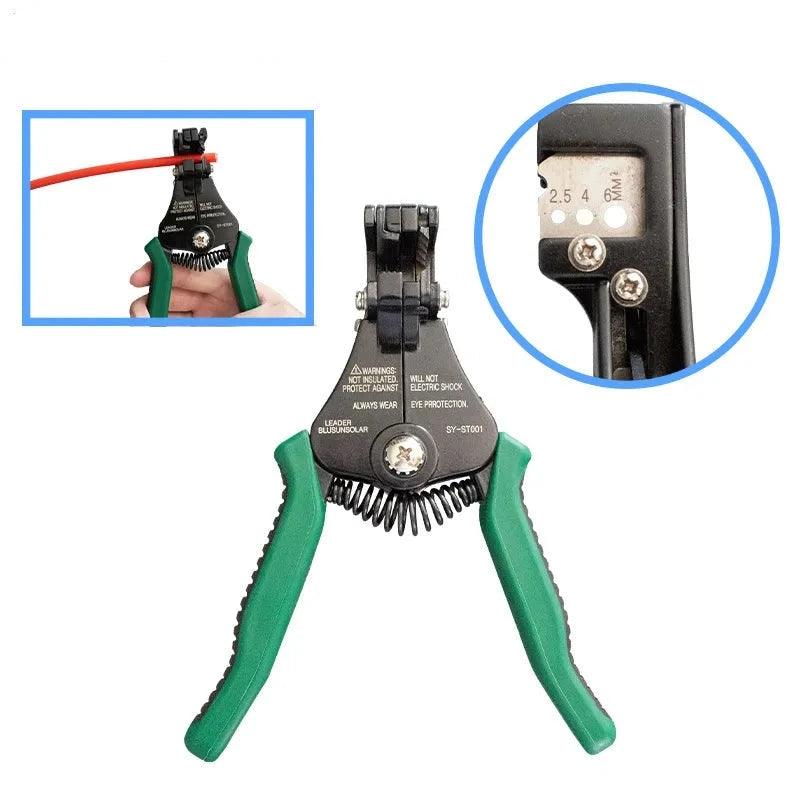 Automatic Multifunctional Cable Stripper for 14-10 AWG PV Wire Stripper for Stripping 2.5/4/6mm2 Cables