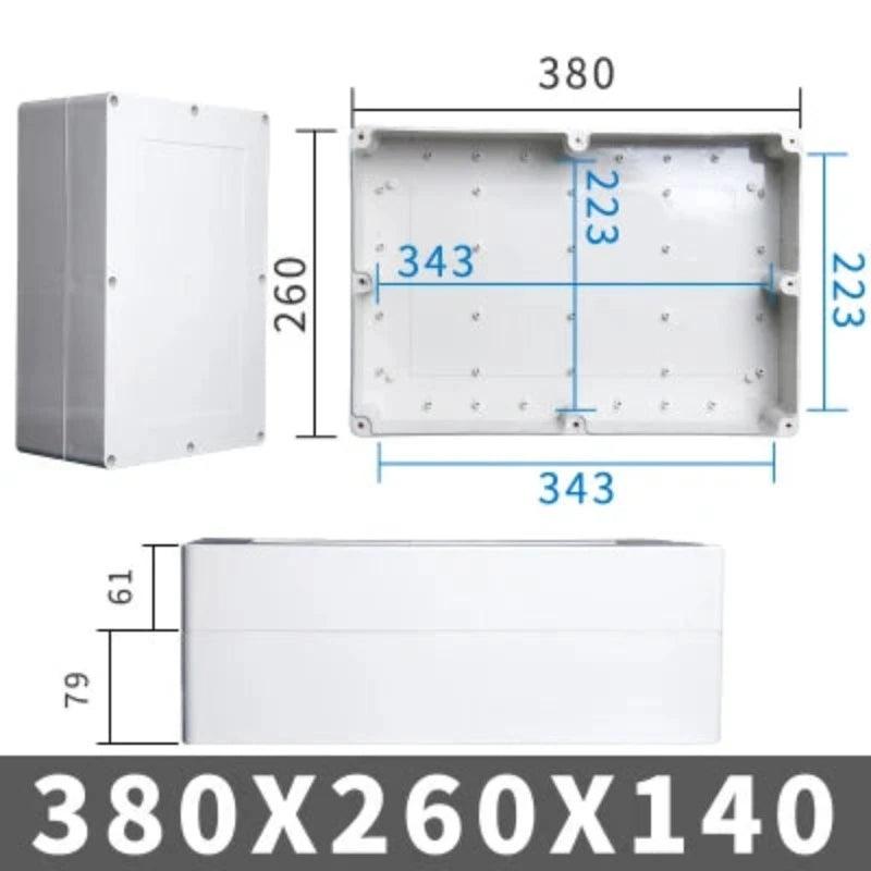 Big Size Outdoor Waterproof Case Enclosure Plastic Box Electronic Project Case Waterproof Junction Box for Electronics