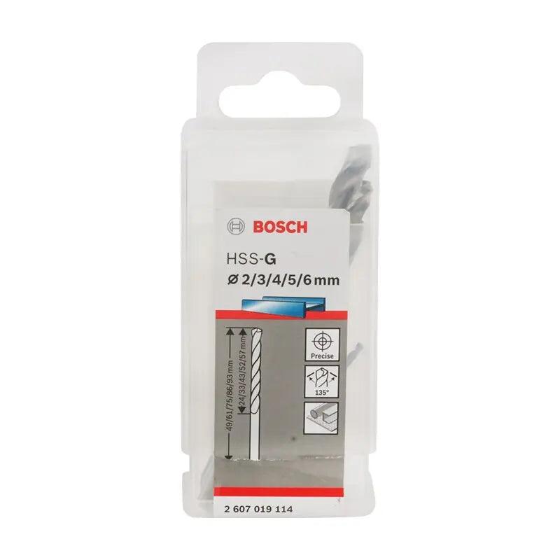 BOSCH- 5 HSS-G Twist Drill Bits Straight Twist Drill Bits|  2/3/4/5/6 mm - electrical center b2c