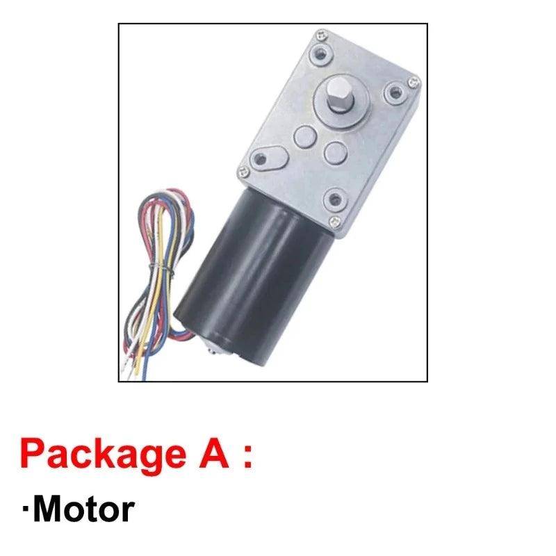 Brushless Gear Worm Motor DC 12V 24V High Torque 70KG.CM Speed 12rpm-471rpm BLDC Motors PWM Forward Reversed 5840-3650