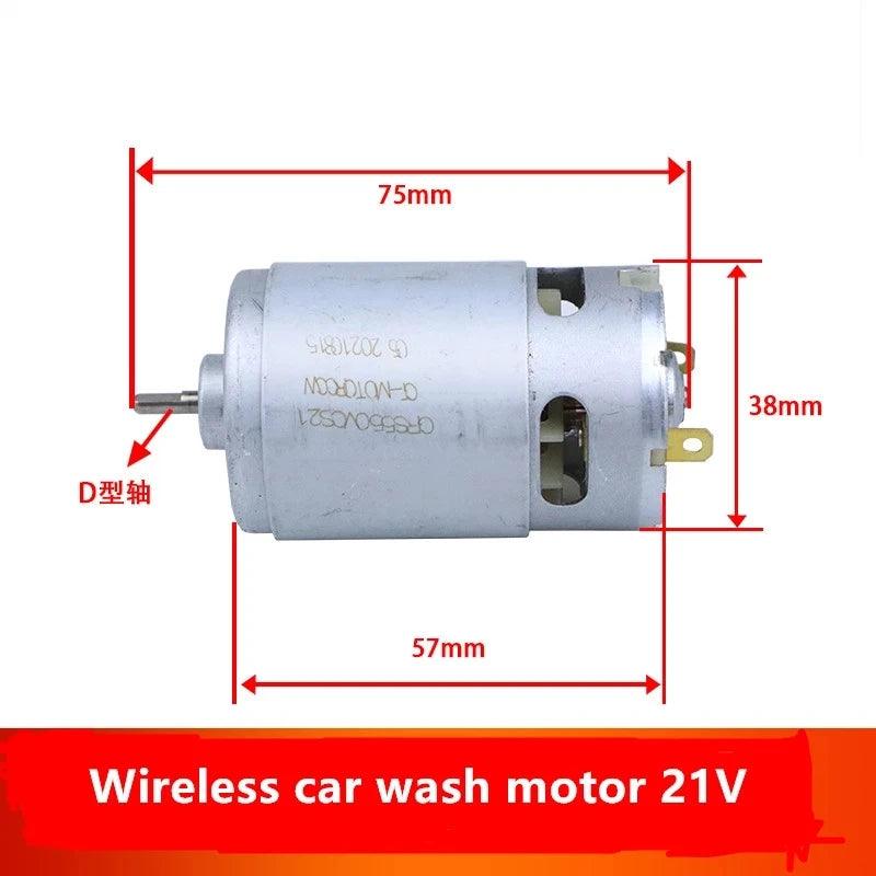 Car Washing Machine Water Gun Pure Copper 550 Motor DC 24V 21V 21000rpm Moter High Pressure Car Wash Water Pump Water Gun - electrical center b2c