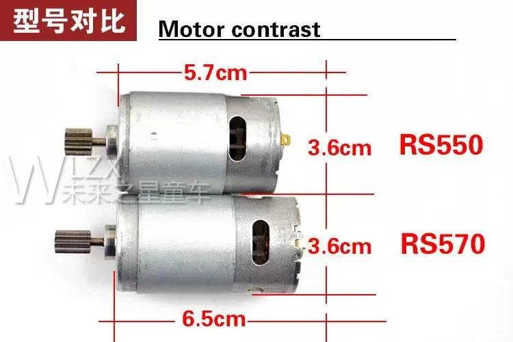 Children's Electric Car Gearbox with 12V 6V DC Motor Kid's Car Engine 570 High Speed Motor For Remote Control Car Toys DIY Parts