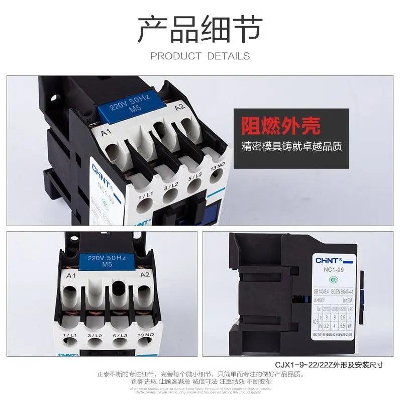 CHINT- 9A AC Contactor NC1-0910 | 380V 220V 110V optional - electrical center b2c