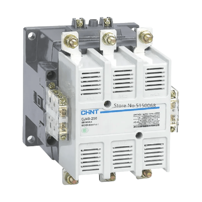 CHINT CJ40 CJ40-100 CJ40-125 CJ40-160 CJ40-200 CJ40-250 CJ40-630 800A 1000A AC 220V 380V Electric Magnetic 3 Phase Contactor