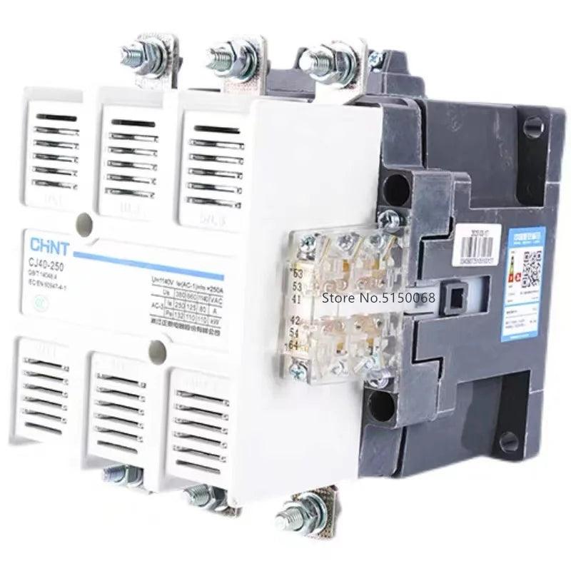 CHINT CJ40 CJ40-100 CJ40-125 CJ40-160 CJ40-200 CJ40-250 CJ40-630 800A 1000A AC 220V 380V Electric Magnetic 3 Phase Contactor