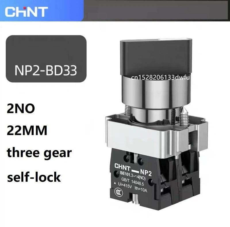 Chint NP2 Flat Button Mushroom Head Button Switch Xb2 Knob Starts Emergency Stop Ba31 Self Reset Self-locking Button With Light