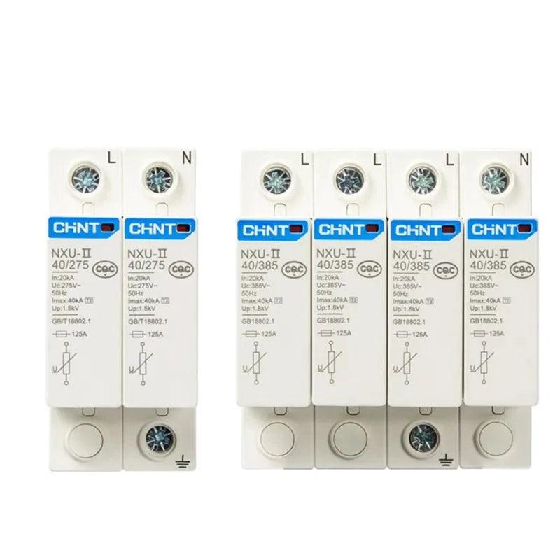 CHINT NXU-II Surge Protective Device 2P 3P 4P 15kA 40KA 65KA 100KA Surge Arrester Protect Electric System