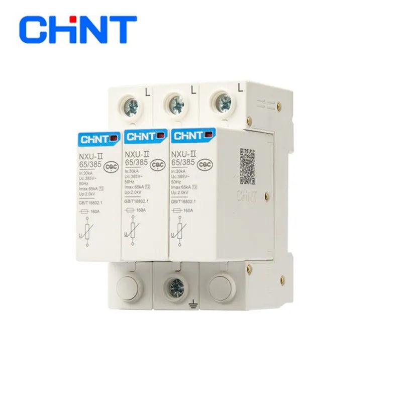 CHINT NXU-II Surge Protective Device 2P 3P 4P 15kA 40KA 65KA 100KA Surge Arrester Protect Electric System